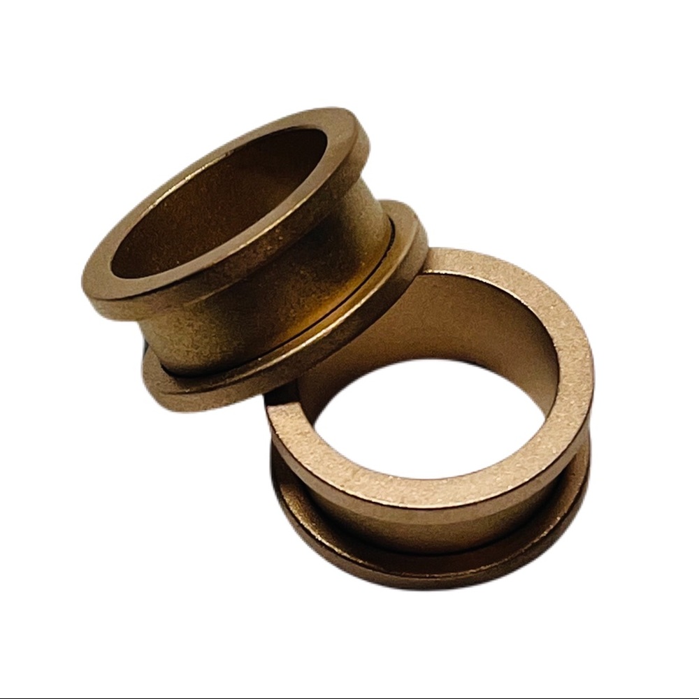Morbid Metals Brushed Rose Gold Plug Tunnel 3/4” Ear Body Jewelry